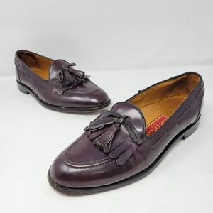 Men's Cole Haan City Burgundy Tassel Loafers Size‎ 9.5 M
